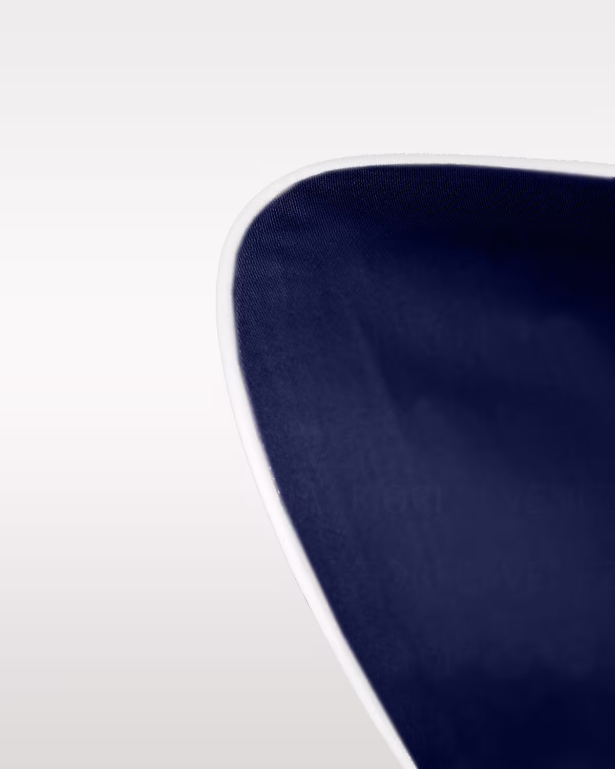 Poszwa satynowa SAN ANTONIO navy blue z białą lamówką