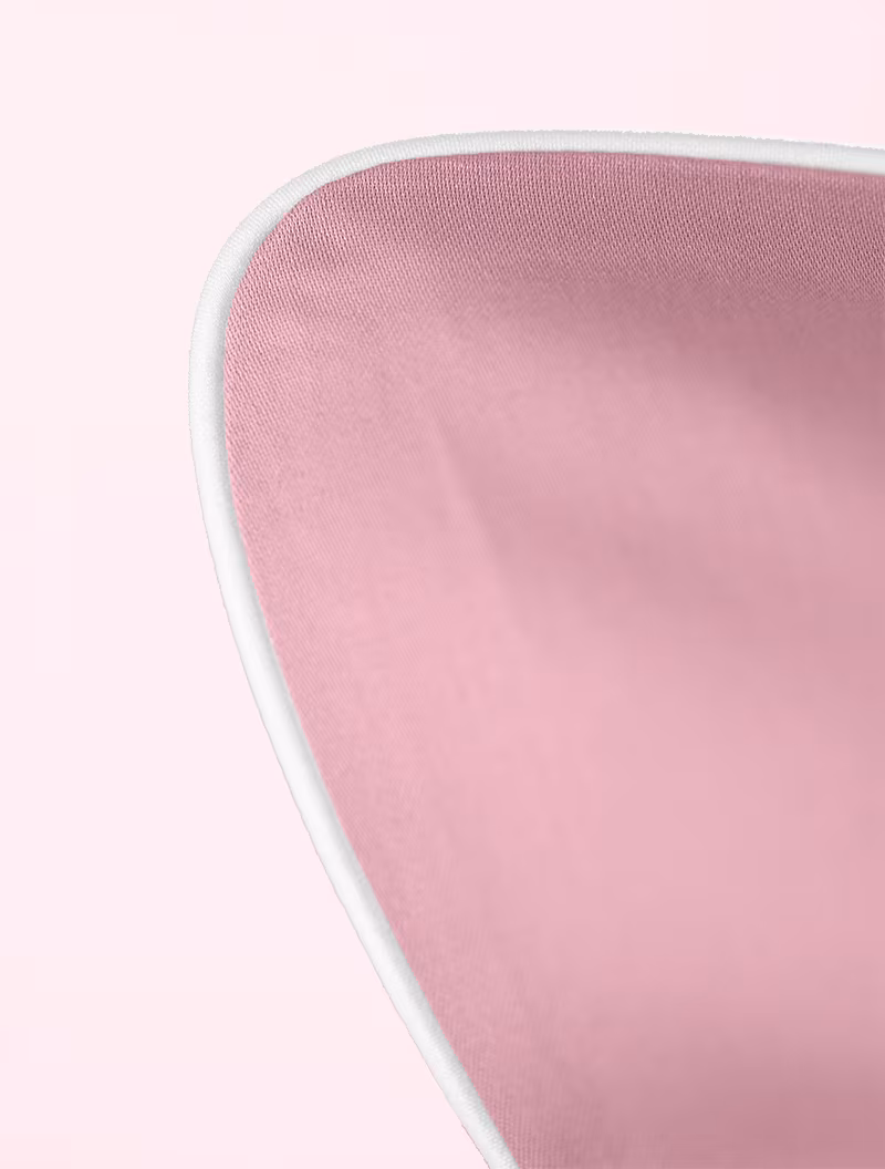 Pościel dziecięca SAN ANTONIO - flamingo pink z białą lamówką