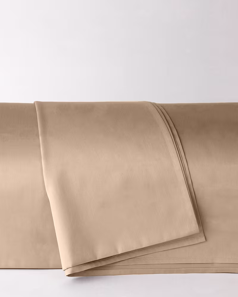 Prześcieradło wierzchnie satynowe sandy beige