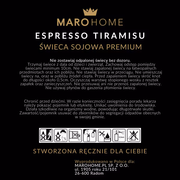 Świeca sojowa - Espresso tiramisu