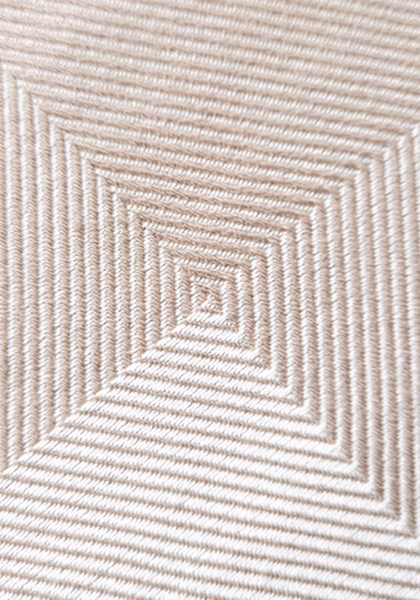 Pled bambusowy - krata beżowa - 150 x 200
