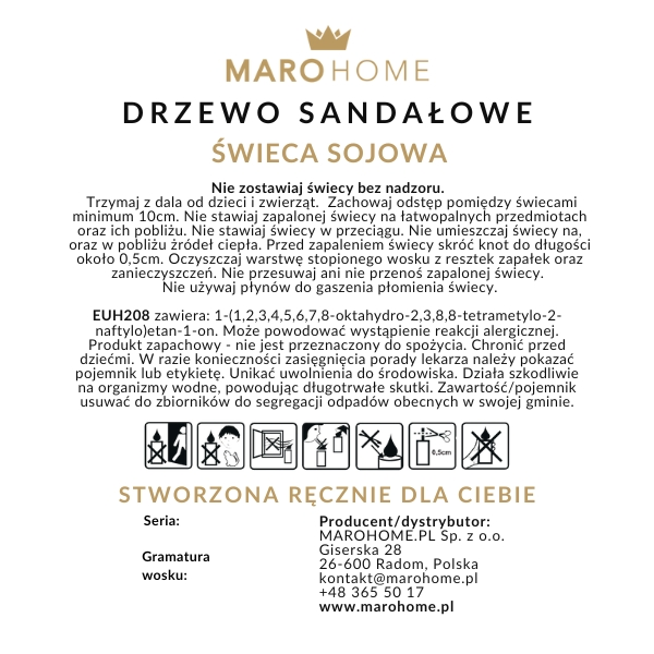 CLP świeca drzewo sandałowe