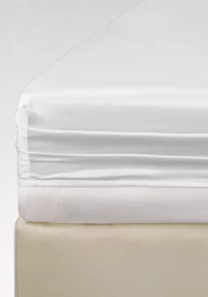 Prześcieradło TENCEL™ LUX białe z gumką