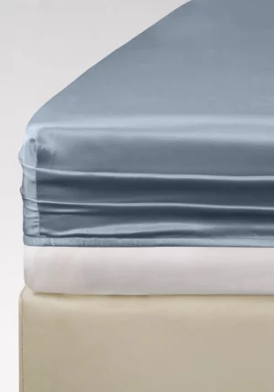Prześcieradło TENCEL™ LUX frozen blue z gumką