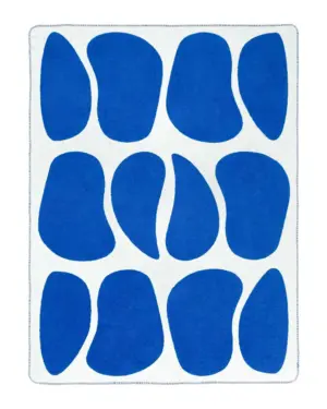 Koc bawełniany TERRA STONE Blue - 150 x 200