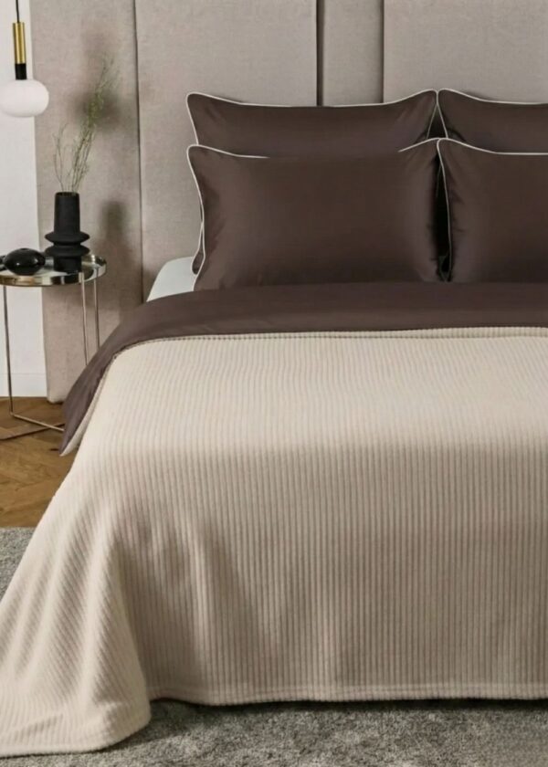 Narzuta SOFT CHEVRON - beżowy