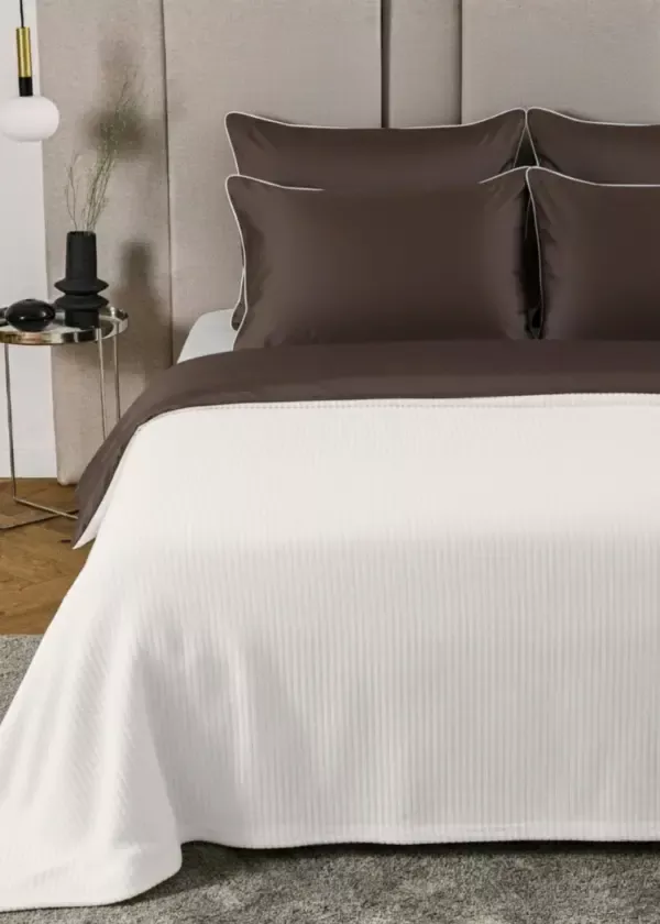Narzuta SOFT CHEVRON - kremowy