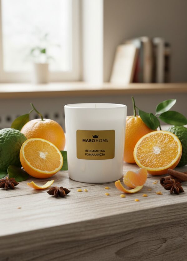 Świeca sojowa - Bergamotka Pomarańcza