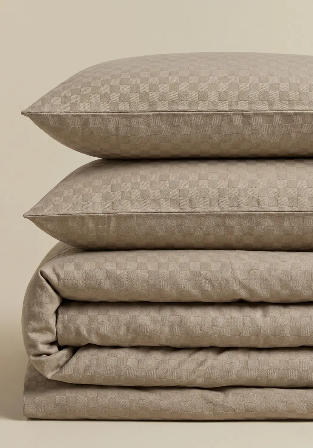 Pościel PERCALE CHESS - light brown