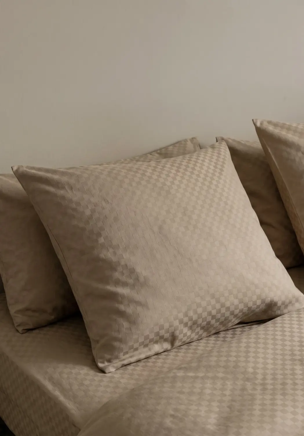 Pościel PERCALE CHESS - light brown