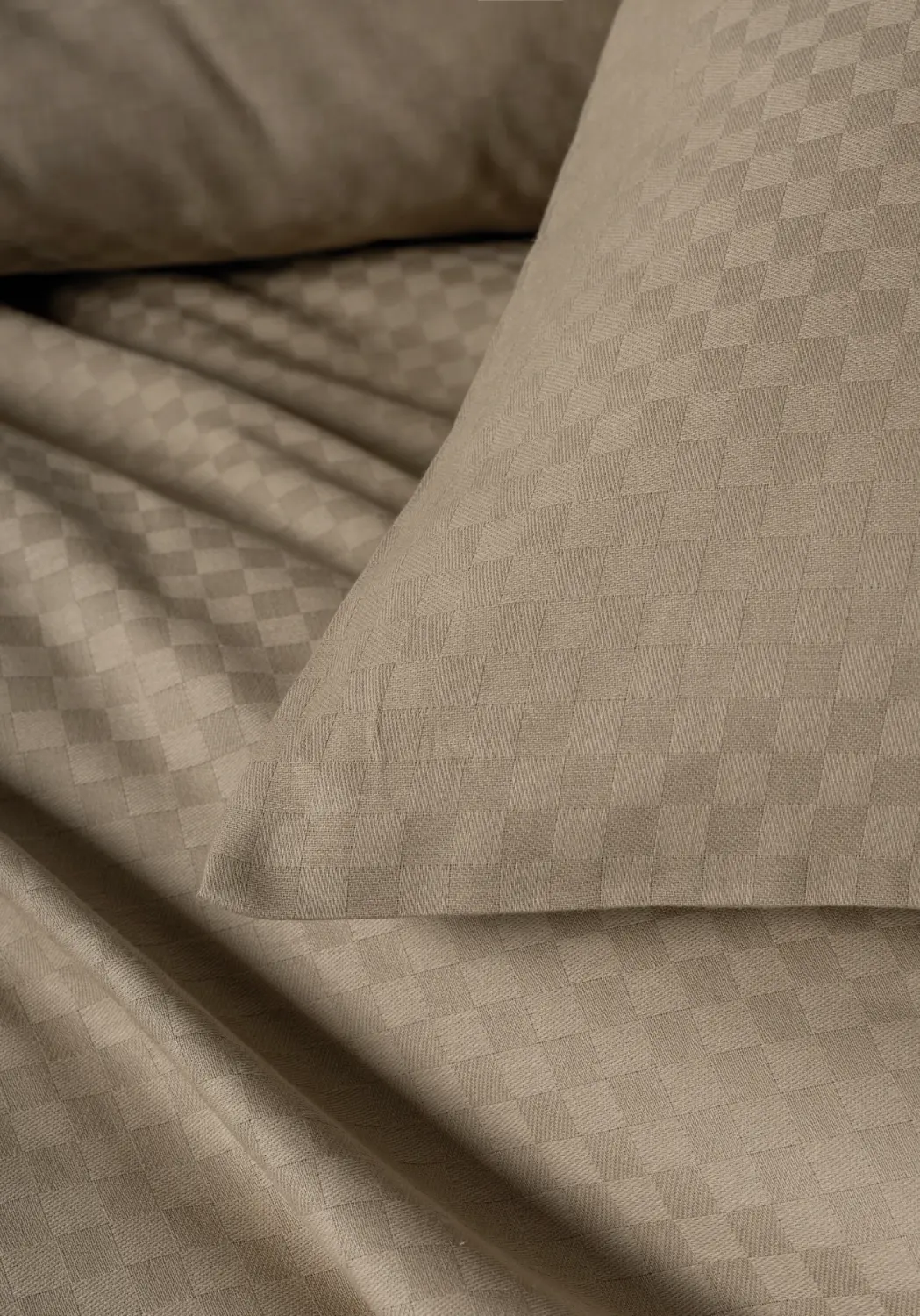 Pościel PERCALE CHESS - light brown
