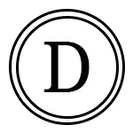 Monogram w kółku